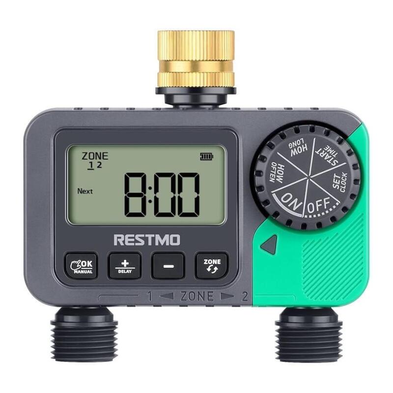 As-New Restmo 2-Zone Digital Water Timer