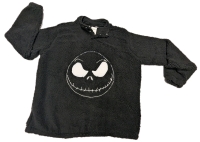 New Size 2XL Men's NIGHTMARE BEFORE CHRISTMAS Jack Skellington Cosplay Faux Shearling Shacket