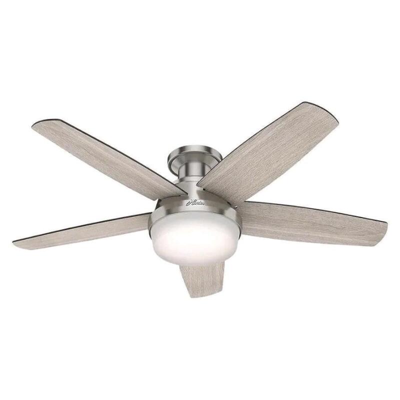 New - Hunter Avia 48" Ceiling Fan , Brushed Nickel . Model # 59416 . Some Assembly Required . Retail $165