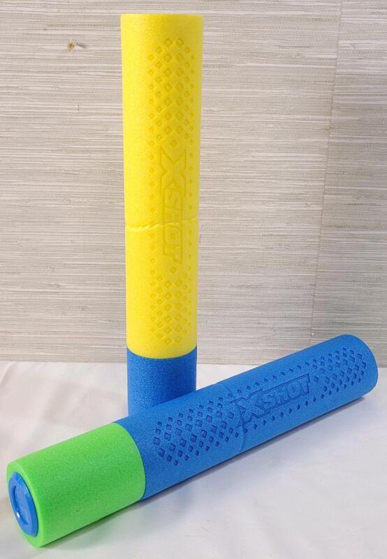 Two (2) X-Shot Water Foam Blasters .