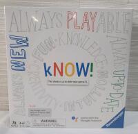 New , Sealed - Ravensburger KNOW! the Always Up-To-Date Quiz Game .