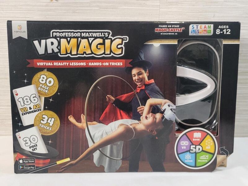 New - Professor Maxwell's VR Magic Kit . Apple & Google Play Compatible .