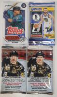 2023-24 Hockey , Basketball & Baseball Wax Packs , Sealed . 2023 Topps Baseball (1) , 2024 Donruss Basketball (1) & 2024 Hockey (2) .