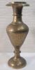 Vintage Etched Brass Vase . Measures 15.5" tall