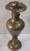 Vintage Etched Brass Vase . Measures 15.5" tall - 2