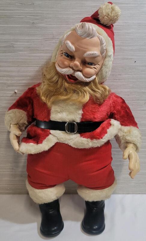Vintage 22" Kris Kringle (Santa Claus) Stuffed Doll .
