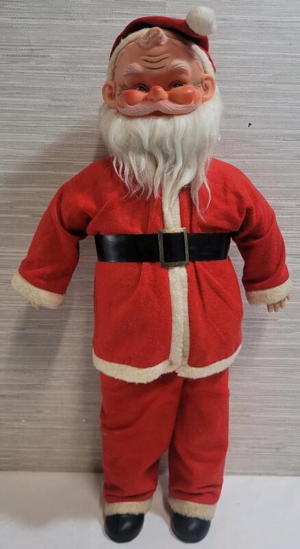 Vintage 20" Kris Kringle (Santa Claus) Plastic Doll .