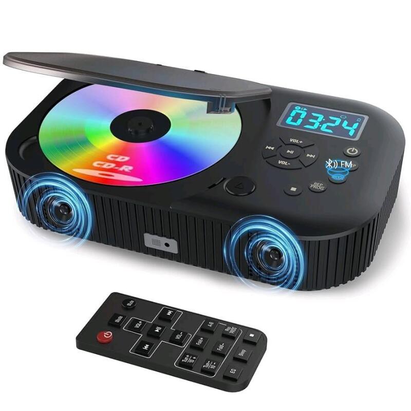 As New MONODEAL Dual Stereo Speakers Portable Bluetooth CD Player. Retails for $70