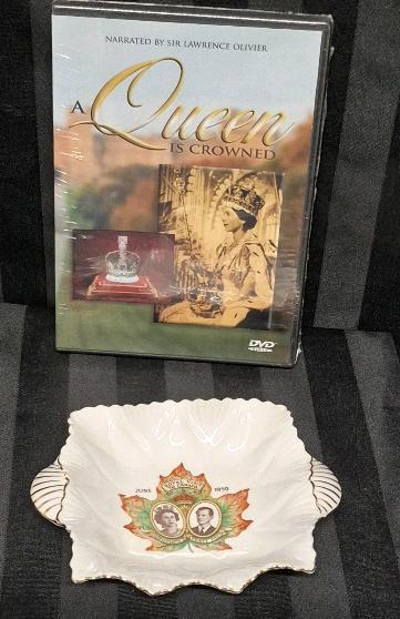 Vintage Shelley 1959 Royalty Candy Dish Visit To Canada & New DVD A Queen is Crowned