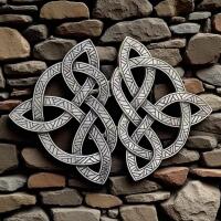 Vintage Viking Celtic Knot Brooch Intricate Design Perfect for Coats & Jackets Two piece Brooch Attaches at centre Approximately 3.25&rsquo;&rsquo; Stock Photo added