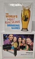 New Mixed Lot: New Drinking Games & New Polaroid Smartphone Selfie Mic