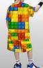 New Size 9 - 10 Y Boys Blocks 3D Printed Casual Pullover Short Sleeve Shorts S/S T Shirt 100% Polyester Stock Photos added - 2