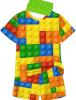 New Size 9 - 10 Y Boys Blocks 3D Printed Casual Pullover Short Sleeve Shorts S/S T Shirt 100% Polyester Stock Photos added - 4