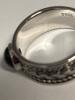 Size 11 925 Sterling Silver Celtic Knot Ring with Black Onyx Vintage Braided Texture Infinity Symbol - 4