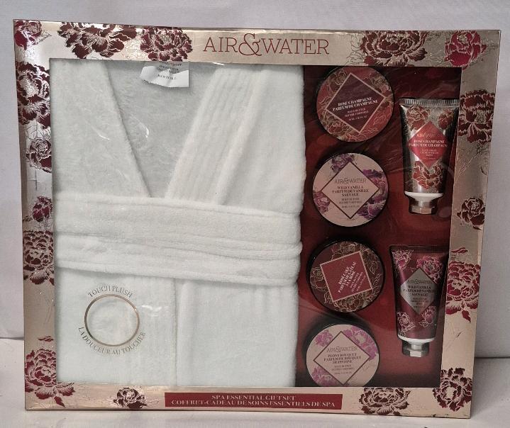 New Air & Water Spa Gift Set - sz O/S Robe, Body Butters x4 30mL & Hand Cream x2 50mL