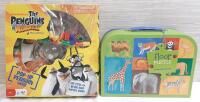 As New The Penguins of Madagascar Pop-up Penguin Game & Floor Puzzle Inside Lunch Box