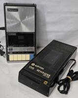 Vintage Panasonic Tape Recorder & Kinyo VHS Rewinder UV-13 - Both Power Up