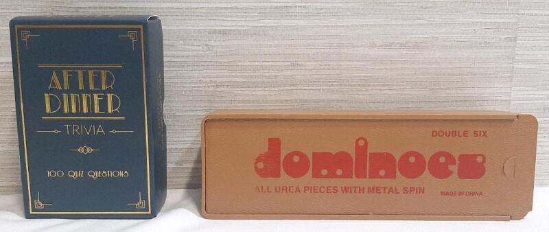 As New After Dinner Trivia Cards & Domino Set