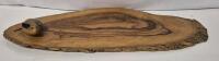 Adorable Vintage 1960's French Charcuterie Board/Cheese Plate Mouse Knife Holder 17.25" Long