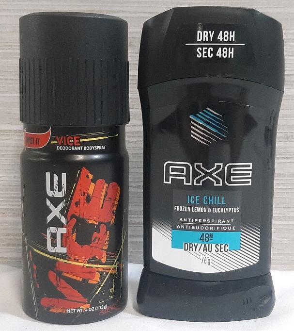 New Axe Vice Bodyspray & Axe Ice Chill Antiperspirant