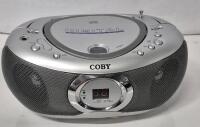 COBY Portable CD Player w/AM/FM Radio , Model # CX-CD236 . Tested Working