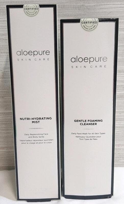 2 New Aloepure Skin Care Products, Including Nutri-Hydrating Mist & Gentle Foaming Cleanser