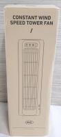 As New Constant Wind Speed Tower Fan (Box Measures 13" Tall)