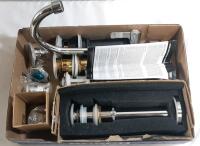Lot of Plumbing Hardware, Including Sink Tap, Mounting Rings And More