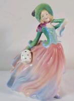 Vintage Royal Doulton " Autumn Breeze " Figurine , HN 1911 . Measures 7.5" tall . No chips or cracks