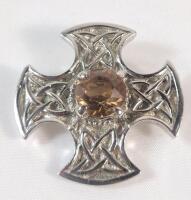 Vintage CJ Scotland Celtic brooch . See photos for size