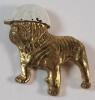 Two (2) Rare Vintage Mack Truck Bull Dog w/White Hard Hats Pins . See photos for size - 2