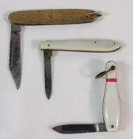 Three (3) Vintage Pocket Knives . See photos for size