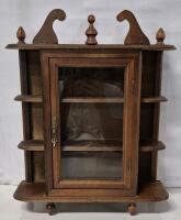 Vintage Wooden Wall Display Shelf - 13.5" L x 4.5" W x 17.25" H