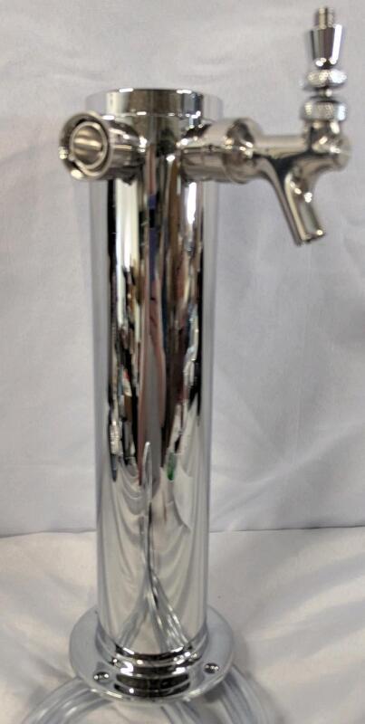 New Double Faucet Beverage Tap. 14" Tall.