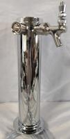 New Double Faucet Beverage Tap. 14" Tall.