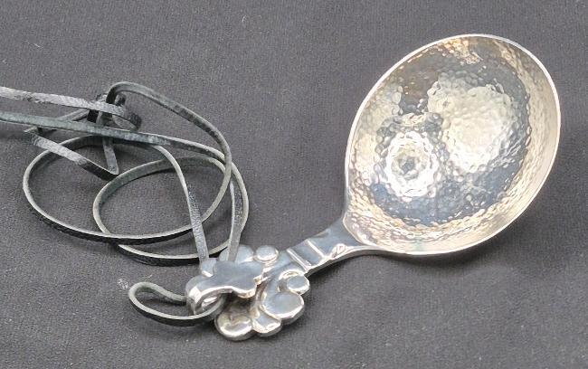 Markstrom Swedish Wine Tasting Spoon With Leather Cord - 4" Long