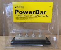 New - Blue Sea Systems Marine / Boat Tin-Plated Copper Electrical Common Bus . 600 Amp Common Bus Bar. Four x 3/8"-16 Stud Terminals and two #8-32 Screw Terminals . Retail $150 . Model # 2104