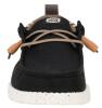 New - Size 10 Men's Hey Dude Wally Craft Linen Casual Shoe , Black / Walnut - 3