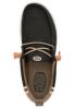 New - Size 10 Men's Hey Dude Wally Craft Linen Casual Shoe , Black / Walnut - 5