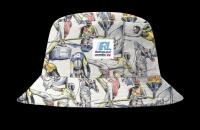 New sz S/M Men's Rolling Loud LA 24 Loud Champs AOP Bucket Hat Retails for $50