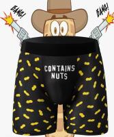 New Size XXL Contains Nuts Two Men's Soft Seamless Boxers Designed for Breathability And Comfort Featuring a Simple Solid Color with Pattern Stock photo added