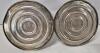 Vintage BIRKS Candle Holders Regency Plate 3" Tall & Glass Smoked Handle Bell 6 25" Tall - 3