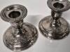 Vintage BIRKS Candle Holders Regency Plate 3" Tall & Glass Smoked Handle Bell 6 25" Tall - 5