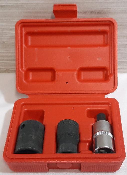 New 3pc &frac12;" Drive Socket & Bit Socket Brake Servicing Set