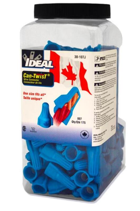 175 New Ideal Can-Twist Wire Connectors. One Size Fits All