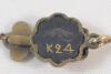Vintage Japanese K24 Damascene Butterfly Necklace & Amita Janpan Screw Back Earring Set - 5