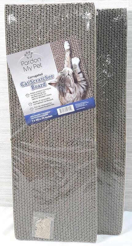 2 New Pardon My Pet Cat Scratcher Boards