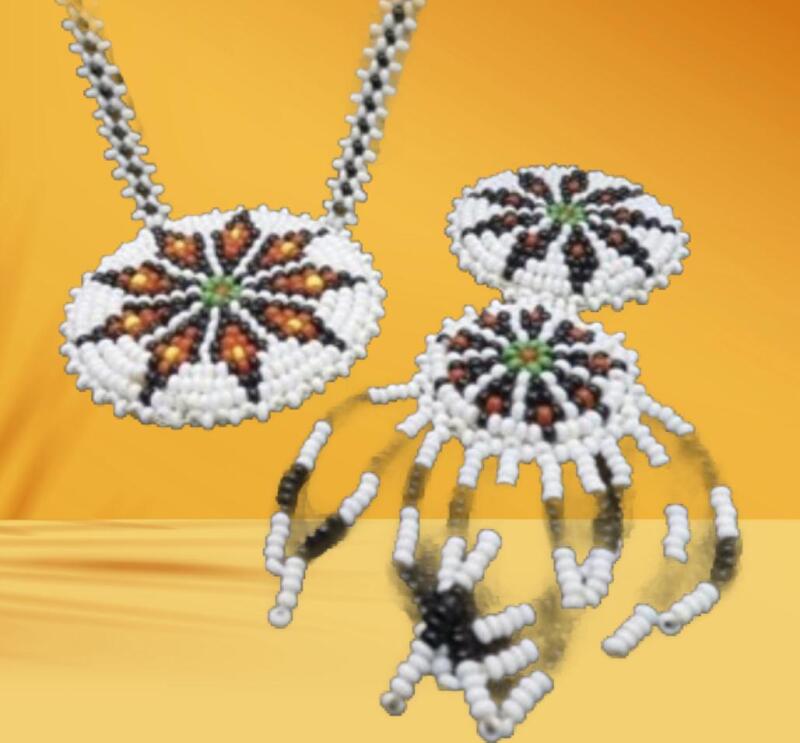 Vintage Handmade Native American Northern Plains Tribe Beaded Medallion Necklace <br/>Jewelry See Description for more