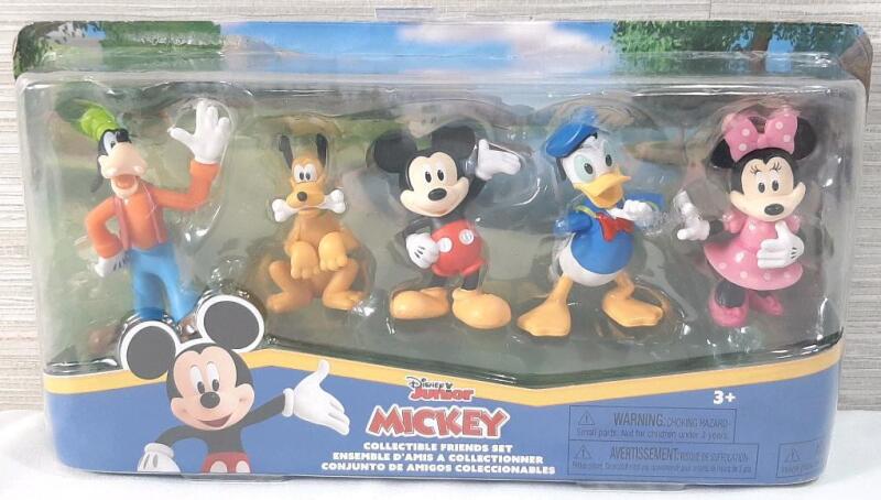 New Disney Junior Mickey Collectible Friends Set | Includes Five Figures, Figures Measures Up to 3&frac12;" Tall