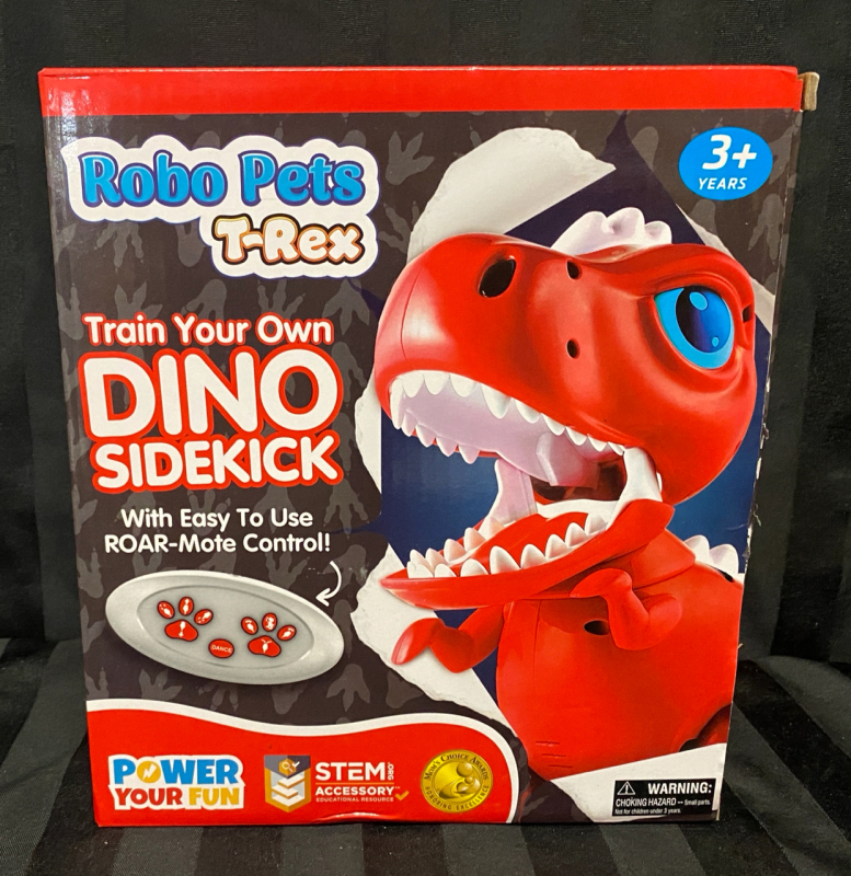 As-New Robo Pets T-Rex with Roar-Mote Control; No Treats Included